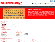 Tablet Screenshot of mahendragroup.com